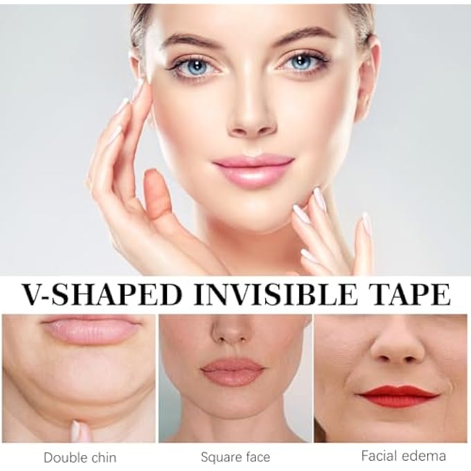 STRBOXONG 60PCS FACIAL INVISIBLE LIFTING PATCH, FACE LIFTING STICKERS, INVISIBLE FACE LIFTING FACIAL PATCHES, FIRMING THE SKIN, FADING FINE LINES, ANTI WRINKLE PLASTERS FOR MAKEUP, DOUBLE CHIN - Image 3